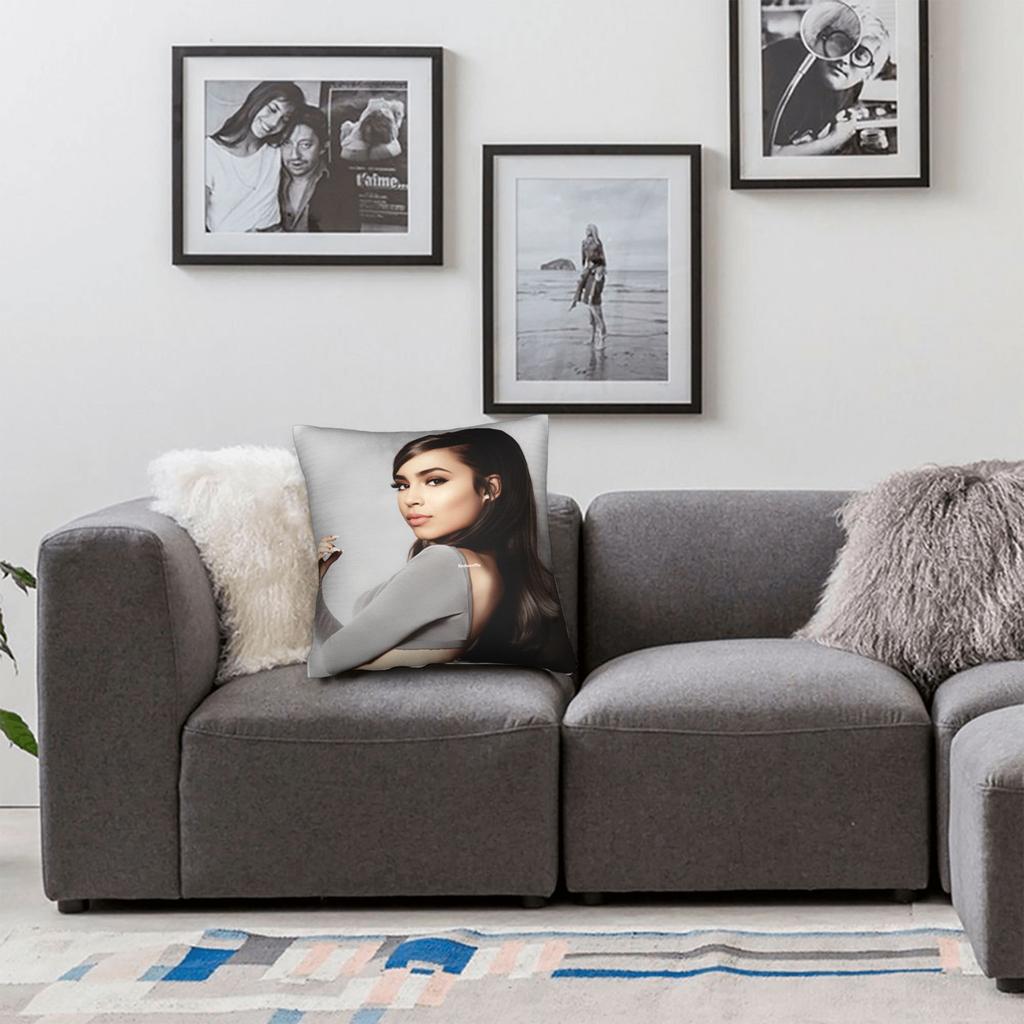 Actor S-Sofia C-Carson Pillow Cover Novelty Pillow Case For Living Room Chair Soft Cushion Cover Birthday Present
