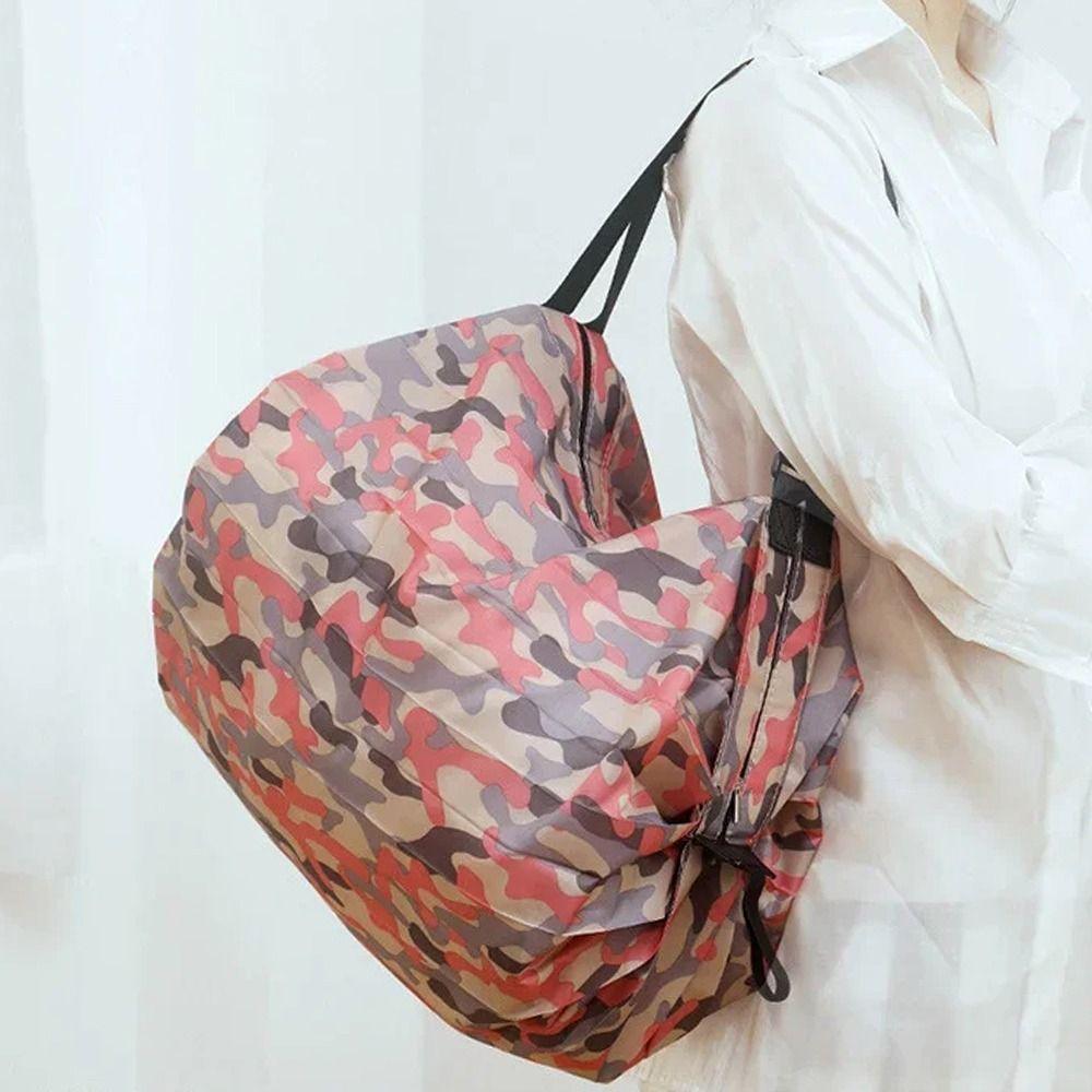 Reusable Beach Bag Portable Foldable Eco Bag Grocery Bag Travel Shoulder Handbag  Supermarket