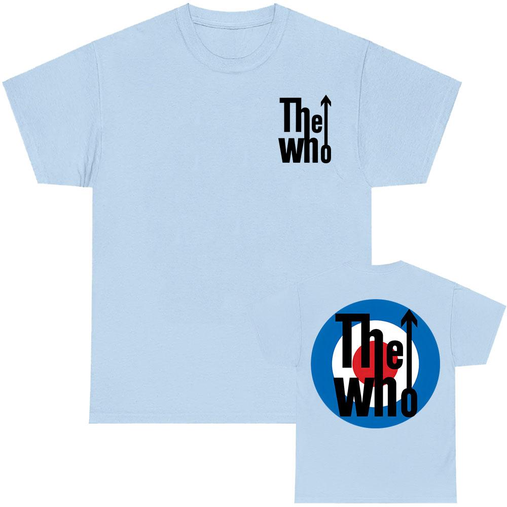 Футболка Rock Band The Who с коротким рукавом, летняя, свободная, футболки, гранж-мода, хип-хоп, уличная одежда, унисекс, хлопок, мужская футболка, круглый вырез