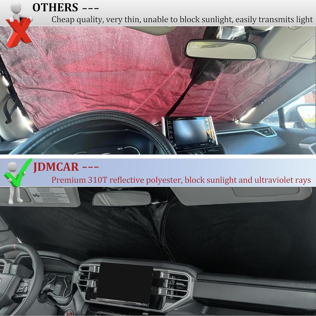 Солнцезащитный козырек на лобовое стекло для аксессуаров Toyota Tundra 2024 2025 2026, Складной передний солнцезащитный козырек, 22 23 24 25 26 Tundra SR, SR5, Limited, Platinum, TRD