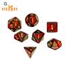 Polyhedral Dice Set for RPG Dungeons - 7Pcs/Set, Logic Ability, Vibrant Color, Double-Colors Polyhedral Game Dice