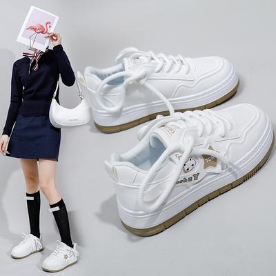 Повседневные женские кроссовки на массивной платформе без шнуровки, легкие кроссовки для бега, дышащие прогулочные кроссовки из искусственной кожи, женская спортивная обувь для тенниса на шнуровке