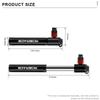 Black Manual Air Pump Lightweight Schrader Presta Valve New Bike Air Pump  Bicycle Accessories