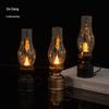 Vintage LED Candle Lamp: Retro Kerosene Design for Home Decor and Cozy Ambiance