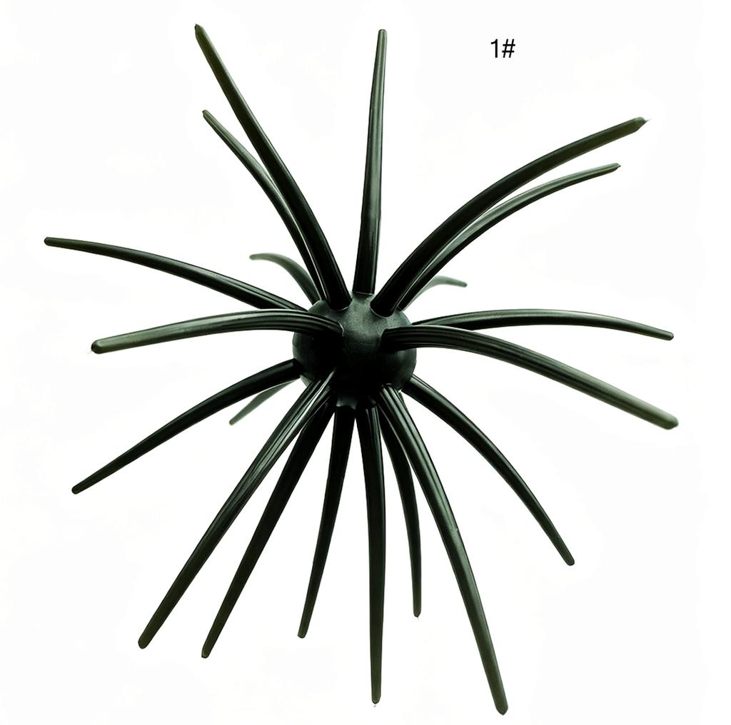 BUBBA Fishing Floating Sea Urchin19mm Bionic Soft Lure Artificial Soft Bait for Saltwater Fish River & Lake Use 90mm/110mm