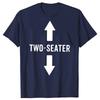 Graphic Cotton Streetwear Short Sleeve Gifts Summer Two-Seater T-shirt Two Seater Funny Adult Humor Dad Joke T Shirts