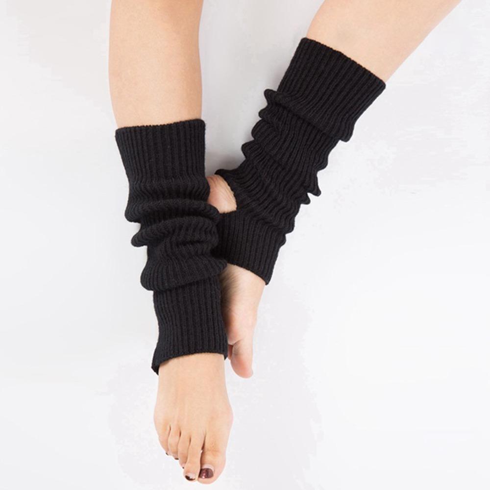 Long Section Latin Socks Foot Covers Ballet Knitted Socks Ballet Leg Warmers  Women Girls