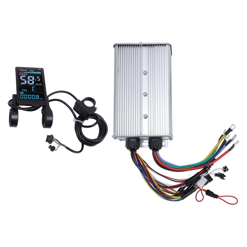 Контроллер электросамоката с ЖК-дисплеем 48 В 60 В 72 В 60 А Контроллер двигателя из алюминиевого сплава