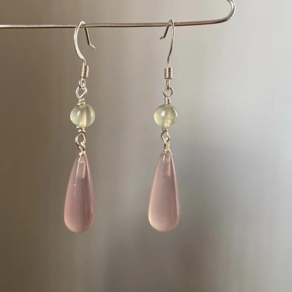 Chinese Style Water Drop Earrings Elegant Cheongsam Ear Stud Fashion Hanfu Earrings Women