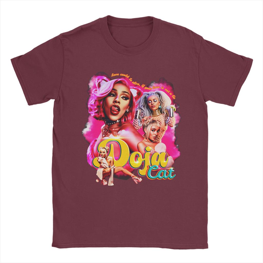 Футболка Doja Cat Tour Ma Vie для унисекс, повседневная, 100% хлопок, с круглым вырезом, короткий рукав, одежда больших размеров
