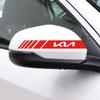 2 PCS Car Sticker Truck Vinyl Stripe Sport Rearview Side Mirror Decal For KIA Ceed Optoma Picanto Rio Sorento Soul Sportage wspy00