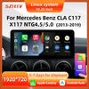 10,25-дюймовый экран навигации CarPlay и камеры заднего вида для Mercedes CLA Class C117/X117