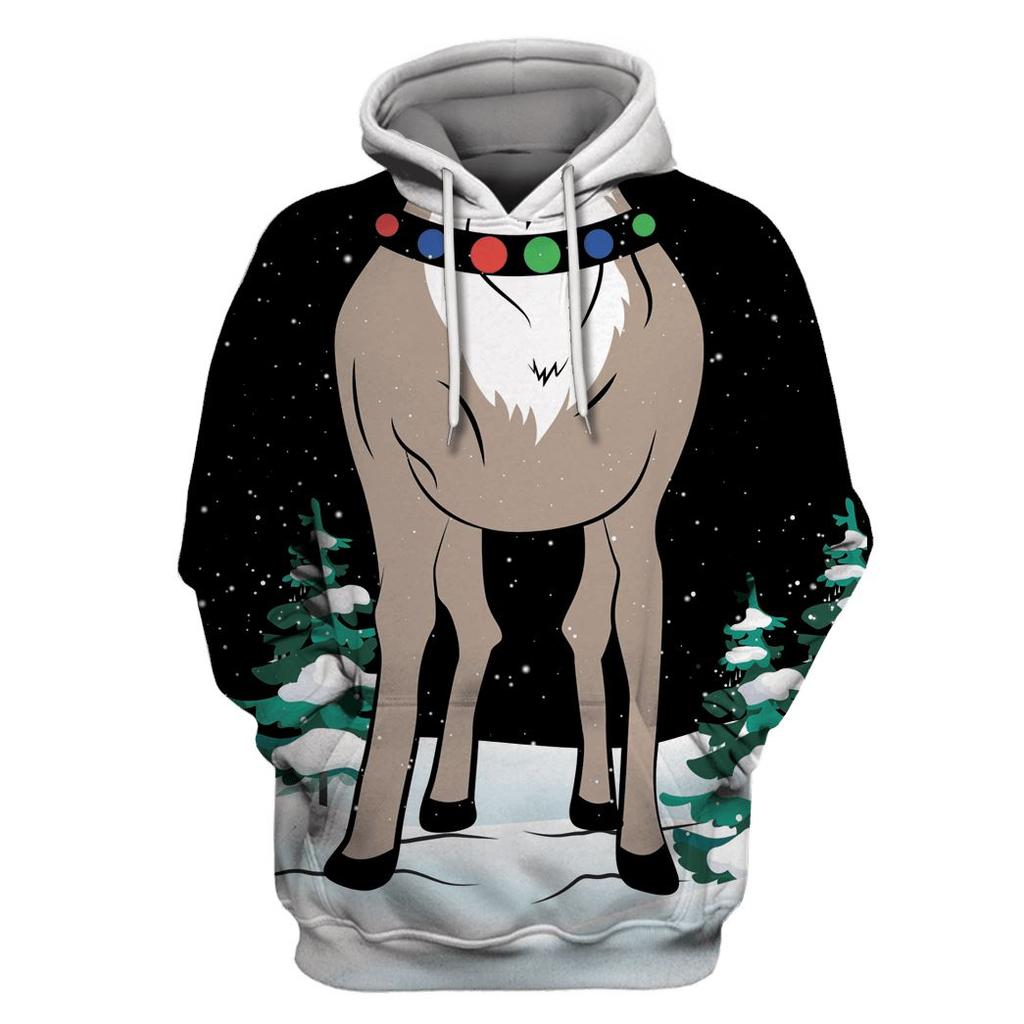 Funny Design Christmas 3D Printed Hoodies For Men Clothes Fashion New In Hoodie & Sweatshirts Santa Claus Cosplay Y2k Tops