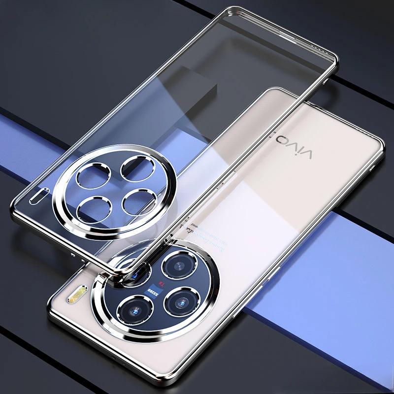 Для Vivo X200 Pro Чехол для телефона с гальваническим покрытием Для Vivo X 200 X200Pro Mini Lens All-inclusive Silicone Soft Shell Back Cover Cases