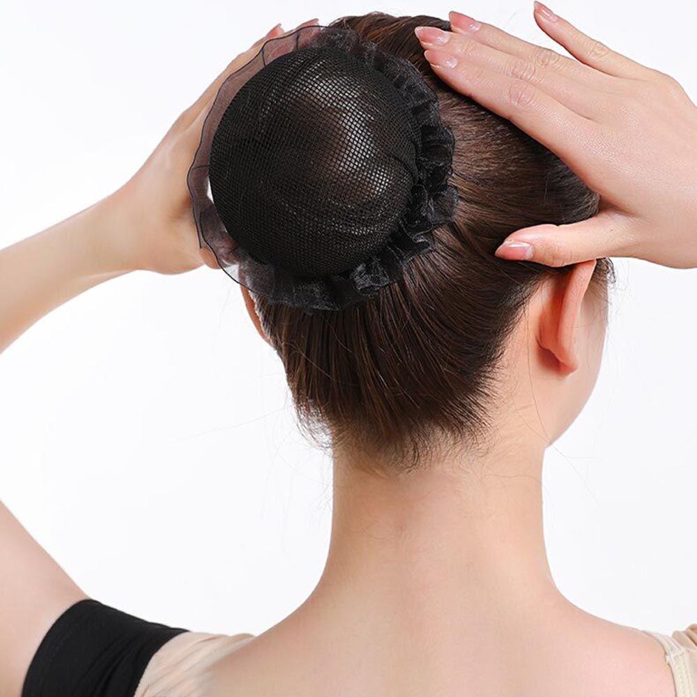 Hollow Adjustable Elastic Hair Holder Ponytail Holder Ballet Bun Hair Nets Girls Drawstring Snoods