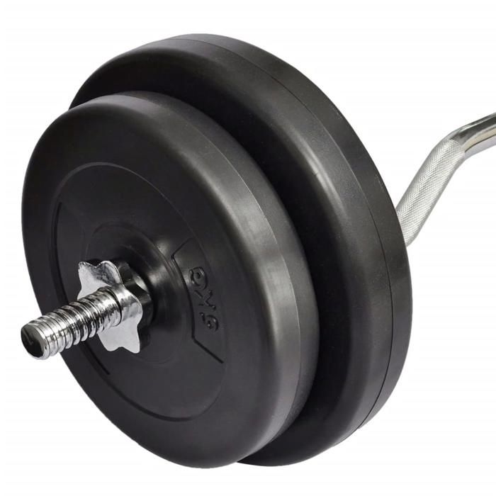 VidaXL Dumbbell 30 Kg Weight Fitness Exercise Weight Training Weight 90373