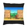 Stardew Valley Видеоигрок Молочный Чехол на Подушку Диван Домашний Декор Квадратный Декоративный Чехол на Подушку 45x45см