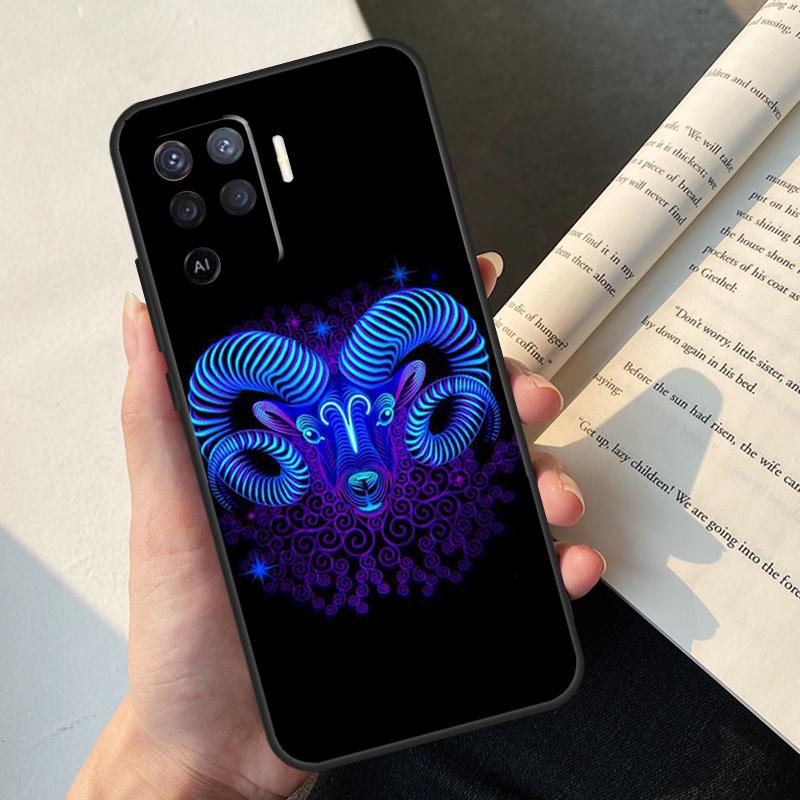 Чехол «Двенадцать созвездий» для Oppo A80 A60 A40 A78 A38 A18 A98 A58 A96 A76 A16 A94 A74 A54 A15 A17 A57 A77 A5 Pro