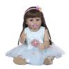 Decdeal 22 дюймов Reborn Baby Doll Силиконовые реалистичные милые куклы для всего тела Детские подарочные куклы с