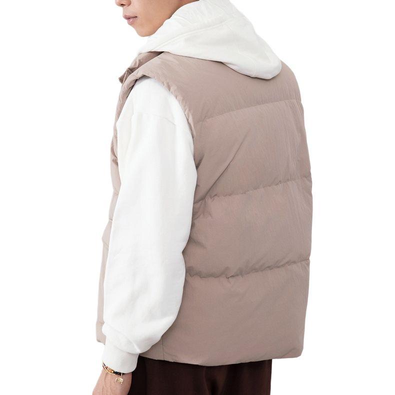 Men's Converse Down Vests Unisex Light Pink Stand Collar Moderate Other
