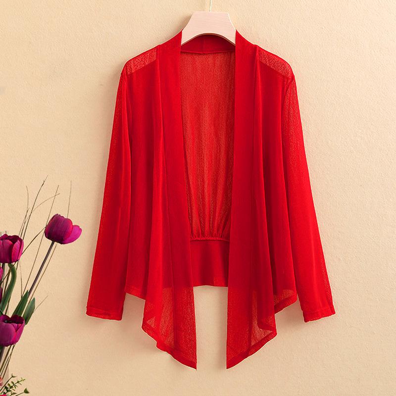 Женский легкий кардиган, блузка, женская шаль с длинным рукавом, пальто, куртка на шнуровке, прозрачная