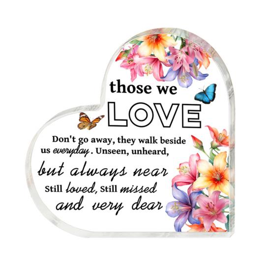 Прозрачный акриловый сердечный орнамент, настольный декор, напечатанный прозрачный акриловый блок, отдельно стоящее сердце