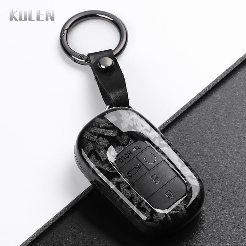 Abs Carbon Fiber Style Car Key Case Cover For Honda Civic 11Th Accord Cr-V Hr-V Pilot Vezel Zr-V Crv Key Protector Accessories