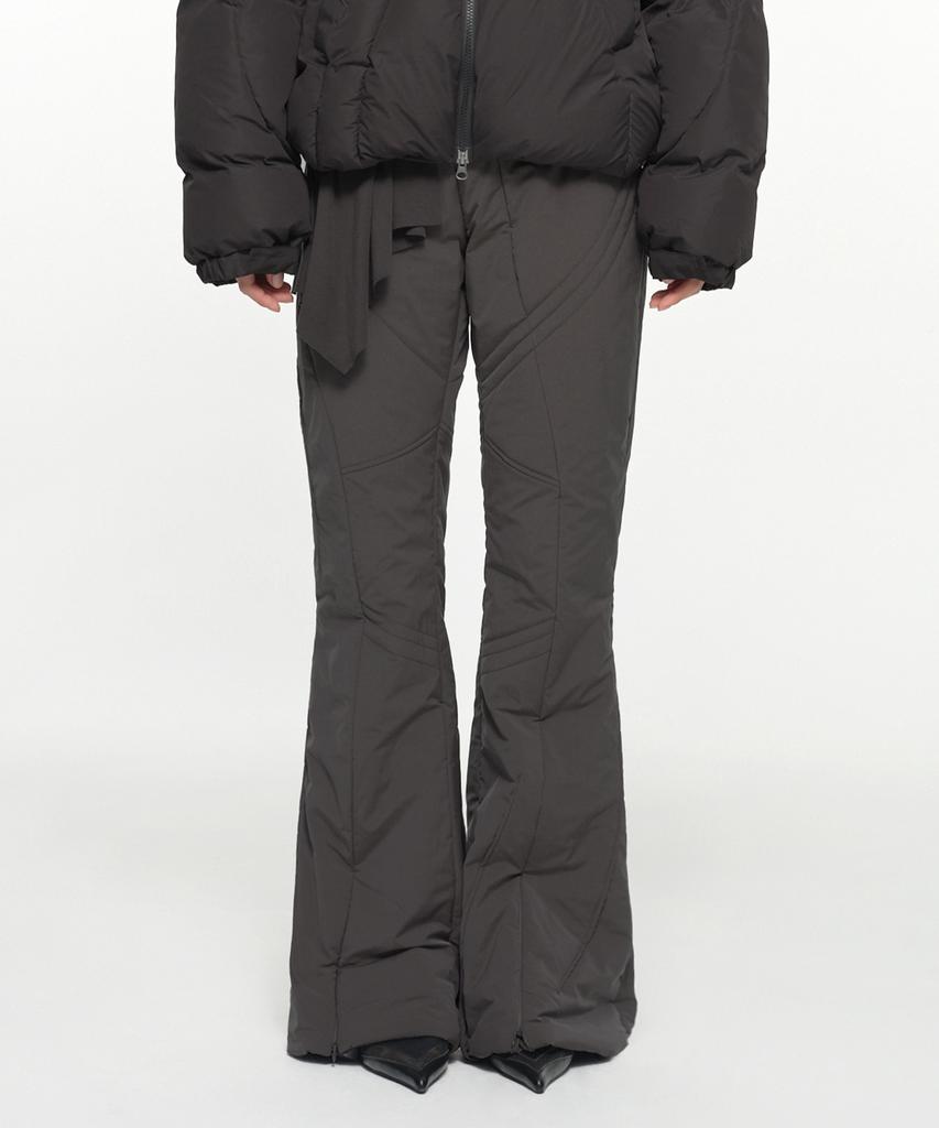 Nash Oblique Line Quilted Pants Lavender