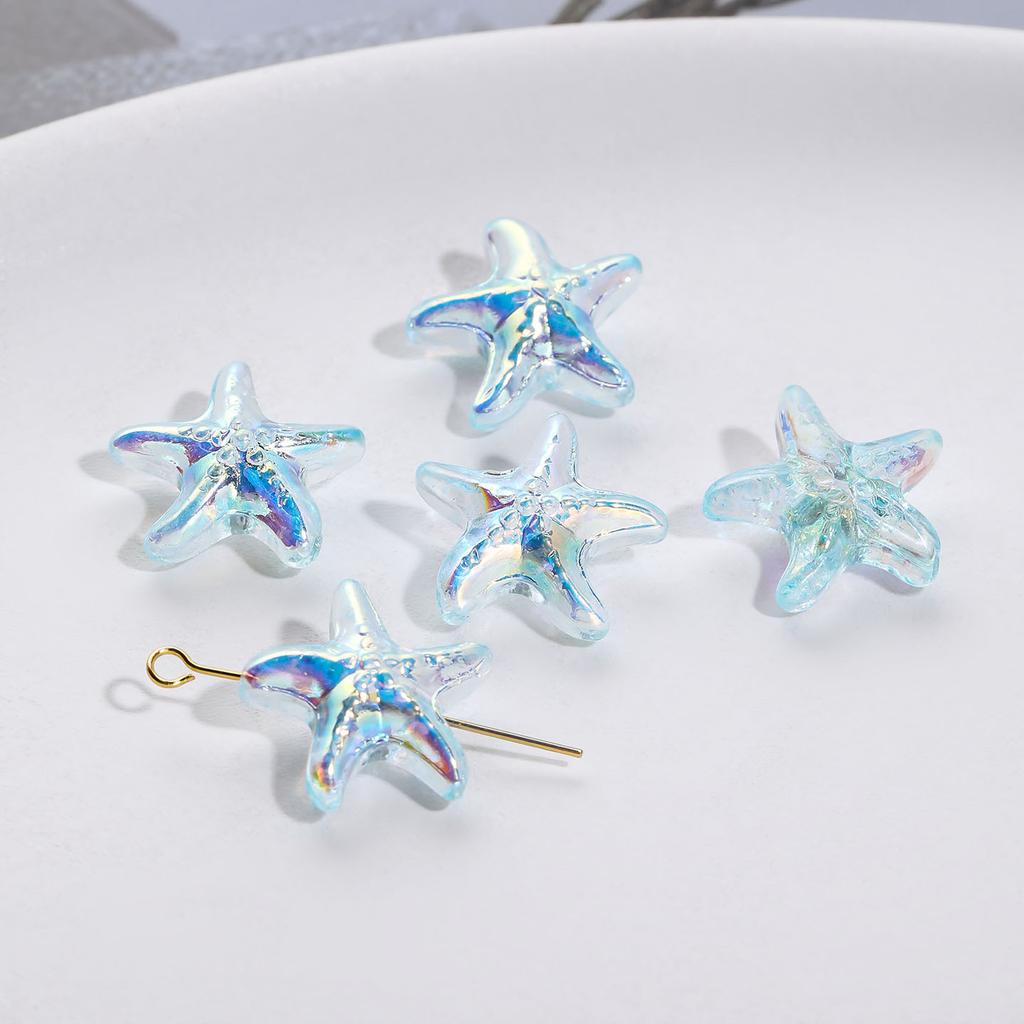 5Pcs Starfish Shell Small Fish Loose Beads Jewelry Accessories