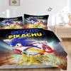 3pcs Sonic Pikachu Duvet Cover Set, 1 Duvet Cover + 2 Pillowcases (No Insert), High-Definition Print, Home & Dorm Set yy251208051