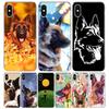 Силиконовый чехол для телефона с изображением немецкой овчарки для iPhone 17 16 16E 15 Pro Max 14 Plus 11 13 Mini 12 7 8 SE Air 17Pro Защитный корпус F