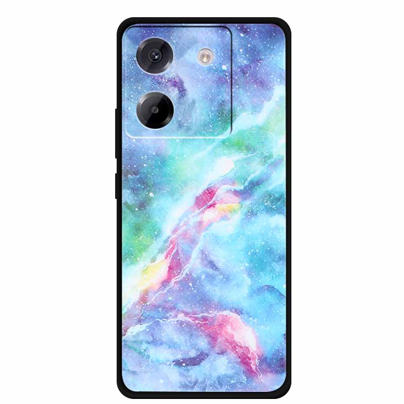 Чехол для Xiaomi Poco M7 Pro 5G, стиль мультяшной живописи, мягкий силикон + ТПУ, задняя крышка, чехлы для Poco M7 Pro 5G, противоударный чехол, новый
