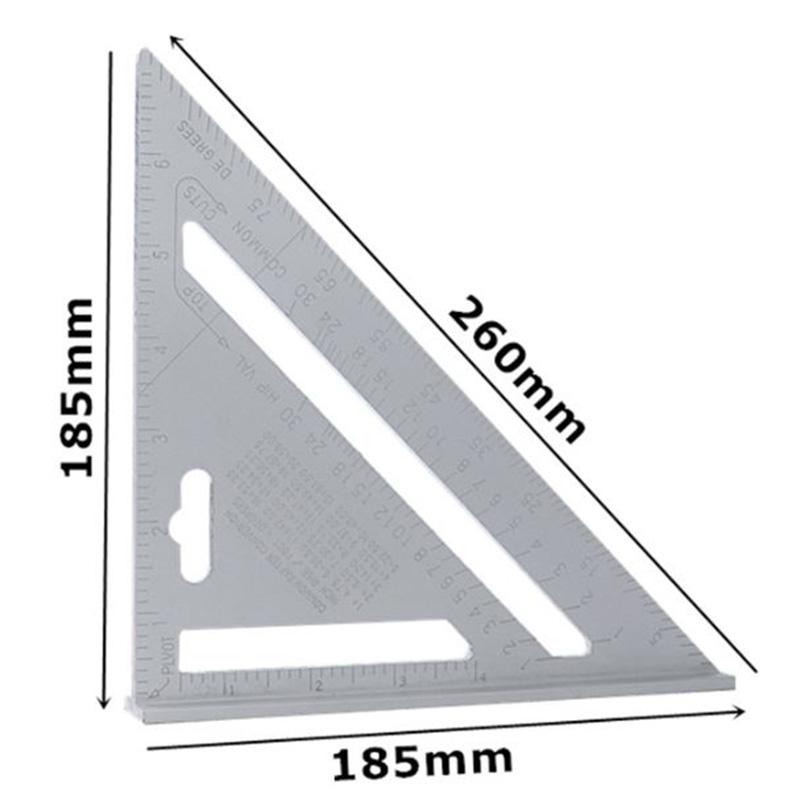 Woodworking Triangle Ruler Tools High Accuracy Precision Corrosion Resistance