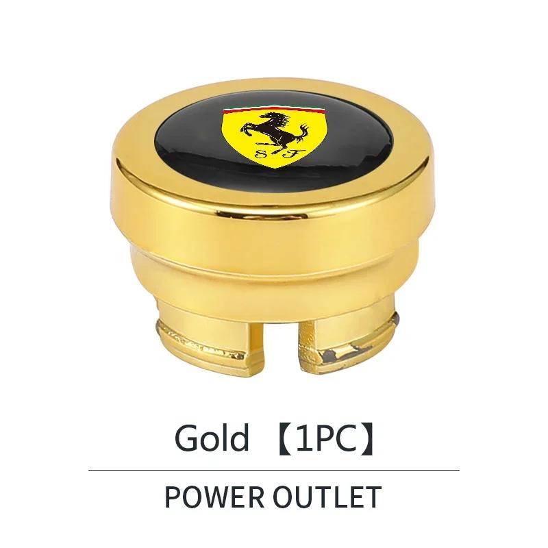 ABS Car Cigarette Lighter Cover Dust Proof Decoration Cap For Ferrari 308 GT4 328 GTB GTS F355 360 Modena F430 458ltalia 488 GTB JW5
