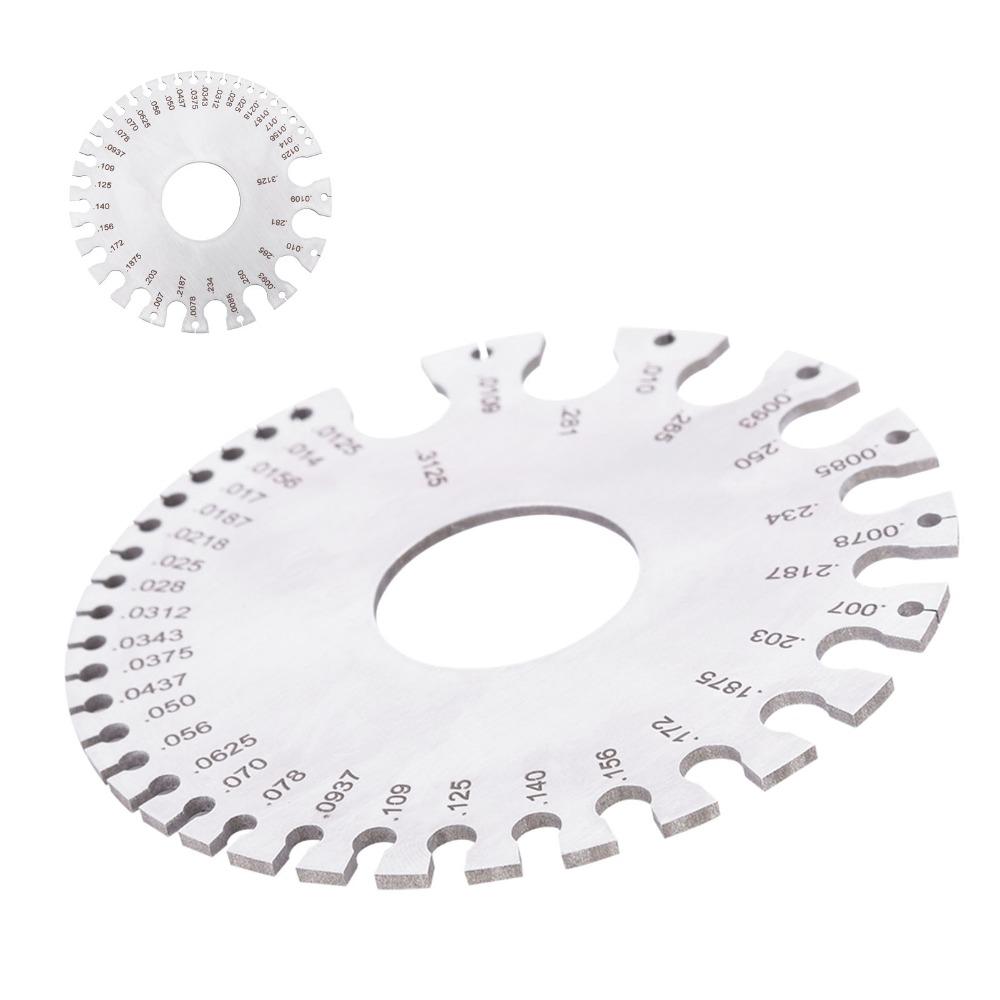 Metric and Imperial Scales Thickness Gauge  for Wire, Sheet Metal, Paper, Leather, Wood