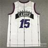 Mens Toronto Raptors 15 Vince Carter Embroidered Basketball Jersey - Bamboo Charcoal Fiber Performance Shirt