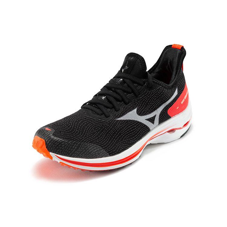 Mizuno Кроссовки для бега Wave Rider Neo 1 с низким верхом Мужские кроссовки Черно-красные J1GC207802