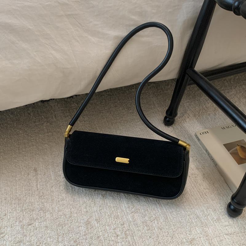 Премиальная текстура ретро маленькая сумка женская 2025 новая универсальная сумка-багет через плечо под мышку для поездок на работу модная портативная