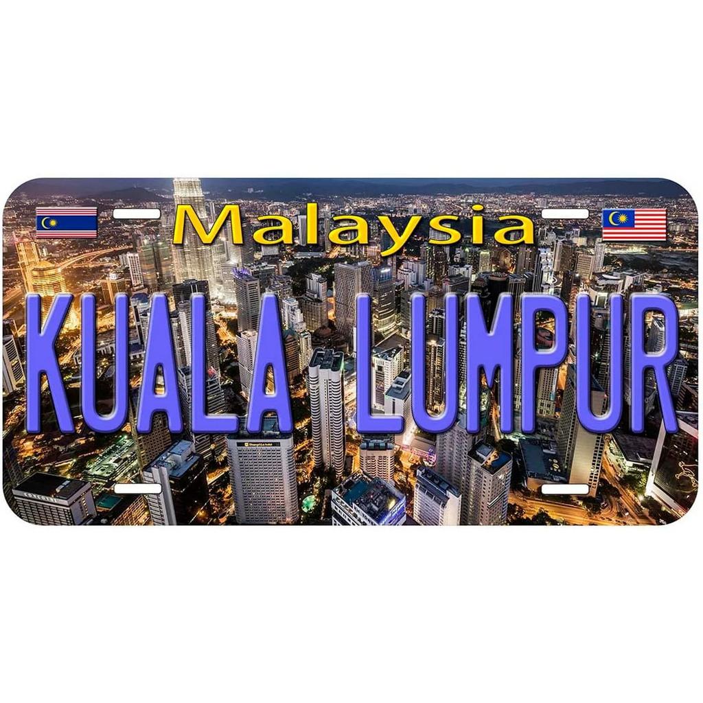 Vintage License Plates Decoration Signs Vintage Dubai Munich Madrid Moscow City Tags Metal Automotive Signs For Car Front