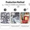 Christmas Pearl Painting Art Painting Kit Snowman Stocking Village Handmade DIY Home Decoration Painting