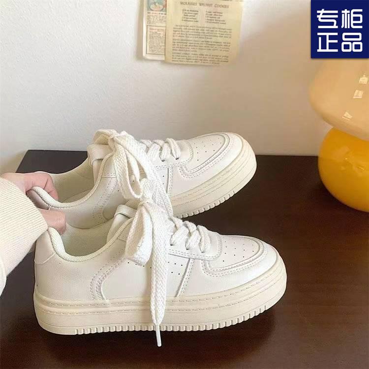 2024 весна и осень новые оригинальные универсальные туфли на плоской подошве белого цвета женские нишевые шикарные туфли ретро гонконгский стиль бордовые туфли прилив