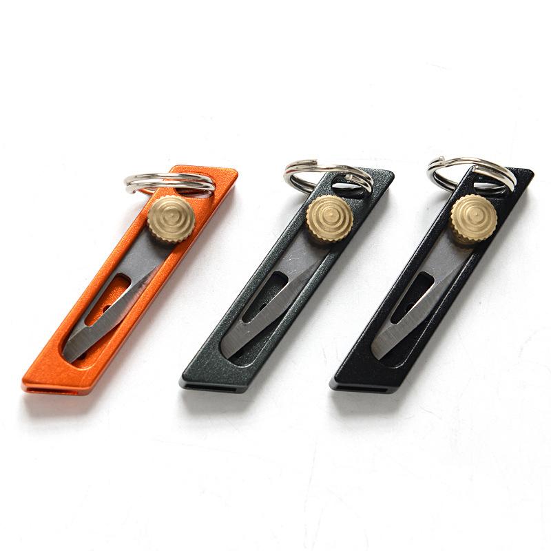 New Titanium Alloy Mini Knife Small Sharp Self-defense Knife Pendant Keychain Gadget Portable Express Unpacking Artifact