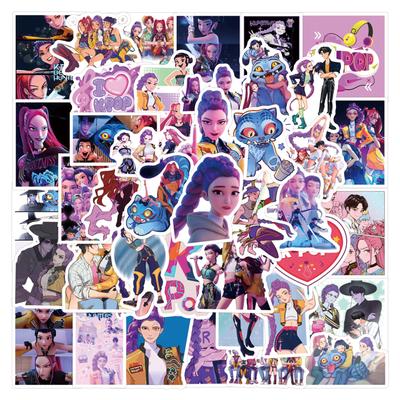 55 шт./Набор K-pop Охотники на демонов Наклейки Аниме Игра Мультфильм Наклейки DIY Скрапбукинг Телефон Холодильник Багаж Скейтборд Велосипед Игрушки