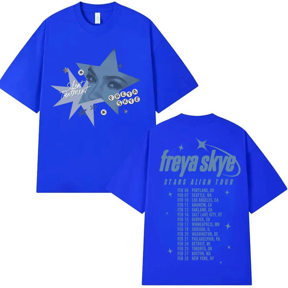Freya Skye Stars Align Tour 2025 Fan Shirt Vintage Washed Cotton Unisex Loose Fit Pop Streetwear Women And Unisex Tshirts