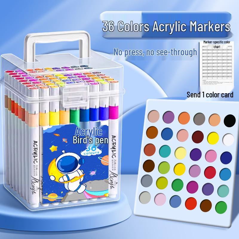 Набор акриловых маркеров - 120 цветов, непрозрачные и смываемые, идеально подходит для художественных проектов учеников начальной и средней школы