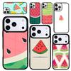 Чехол Case для iPhone 17 Air 16 Pro Max 15 Plus 11 13 Mini 14 12 Задняя крышка телефона Фрукты арбуз дыня Новейший