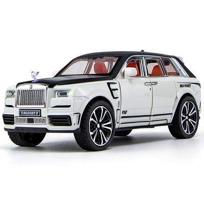 1:Модель автомобиля из 32 сплавов для Rolls Royce Cullinan, игрушечный автомобиль с откатным механизмом из цинкового сплава со звуком и светом, роскошный внедорожник, миниатюрный металлический автомобиль, коллекционный подарок
