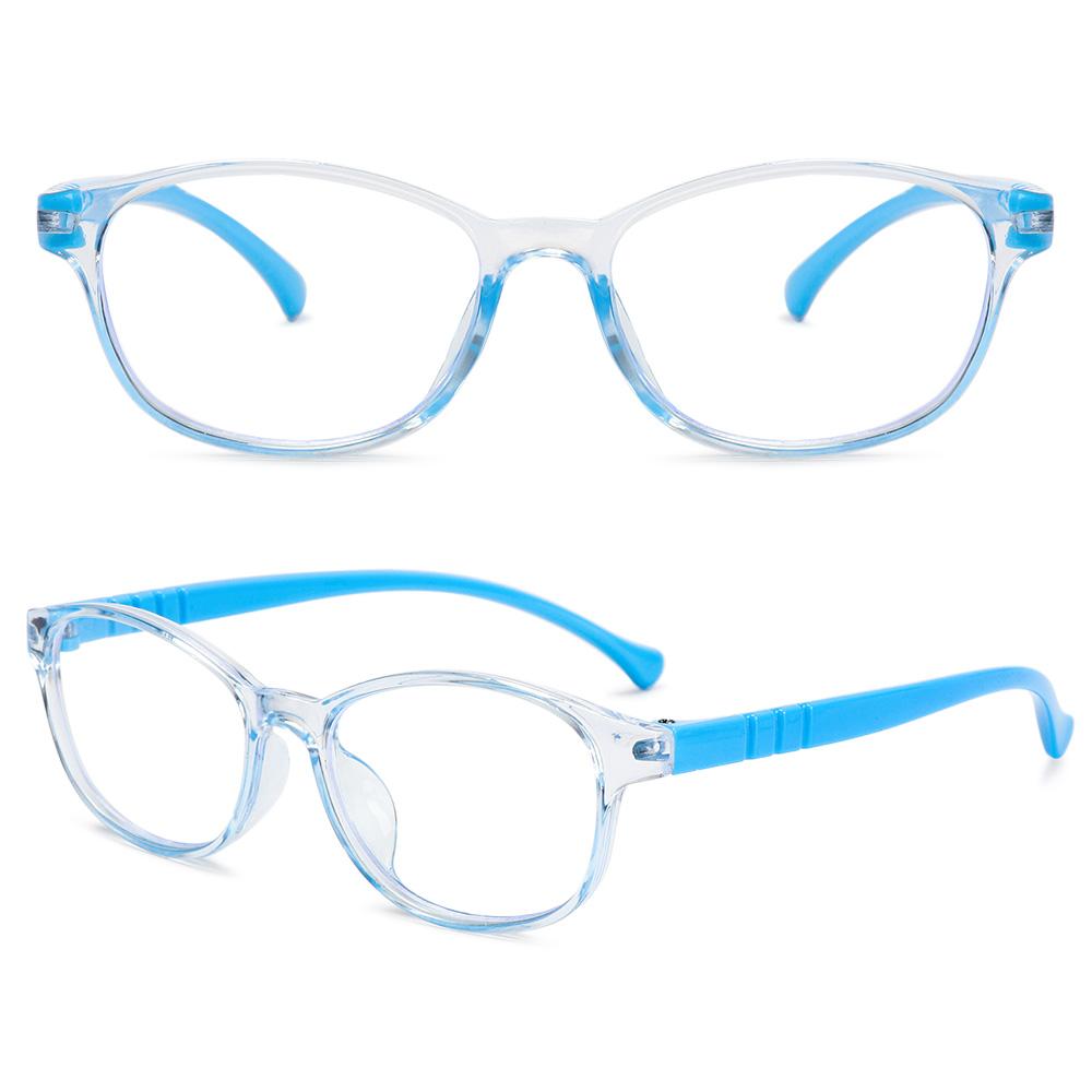 Computer Online Classes Anti Blue Light Ultra Light Frame Comfortable Eyeglasses Kids Glasses