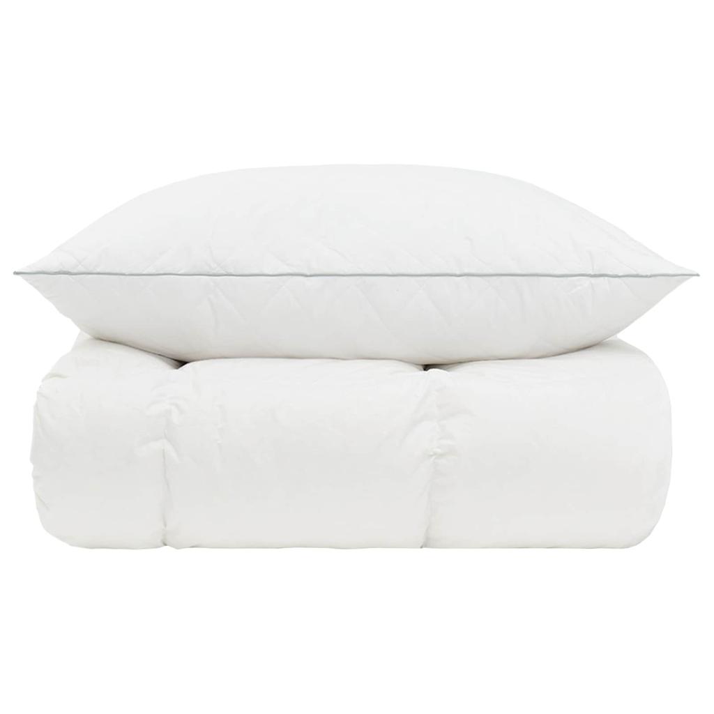 Goose Down Duvet Set 90percent FULDA 2 pcs. 150 x 200 cm White
