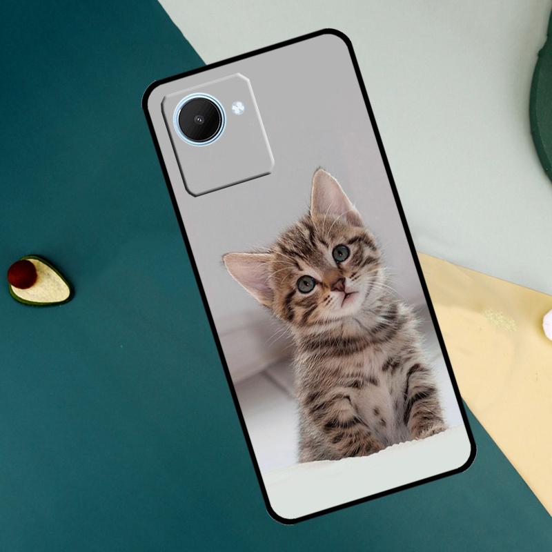 Милые котики в свитерах Чехол для Realme C55 C71 C75 C67 C63 C51 C61 C53 C35 C65 11 12 13 14 15 Pro Plus GT6 GT7 Pro